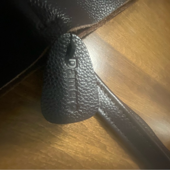 Leather Slouchy Tote -  Damero - Picture 7 of 8